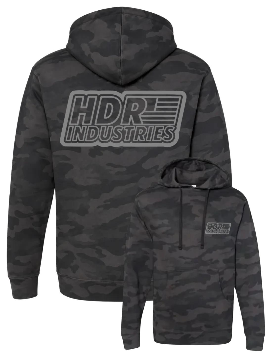 HDR INDUSTRIES BLACK CAMO HOODIE
