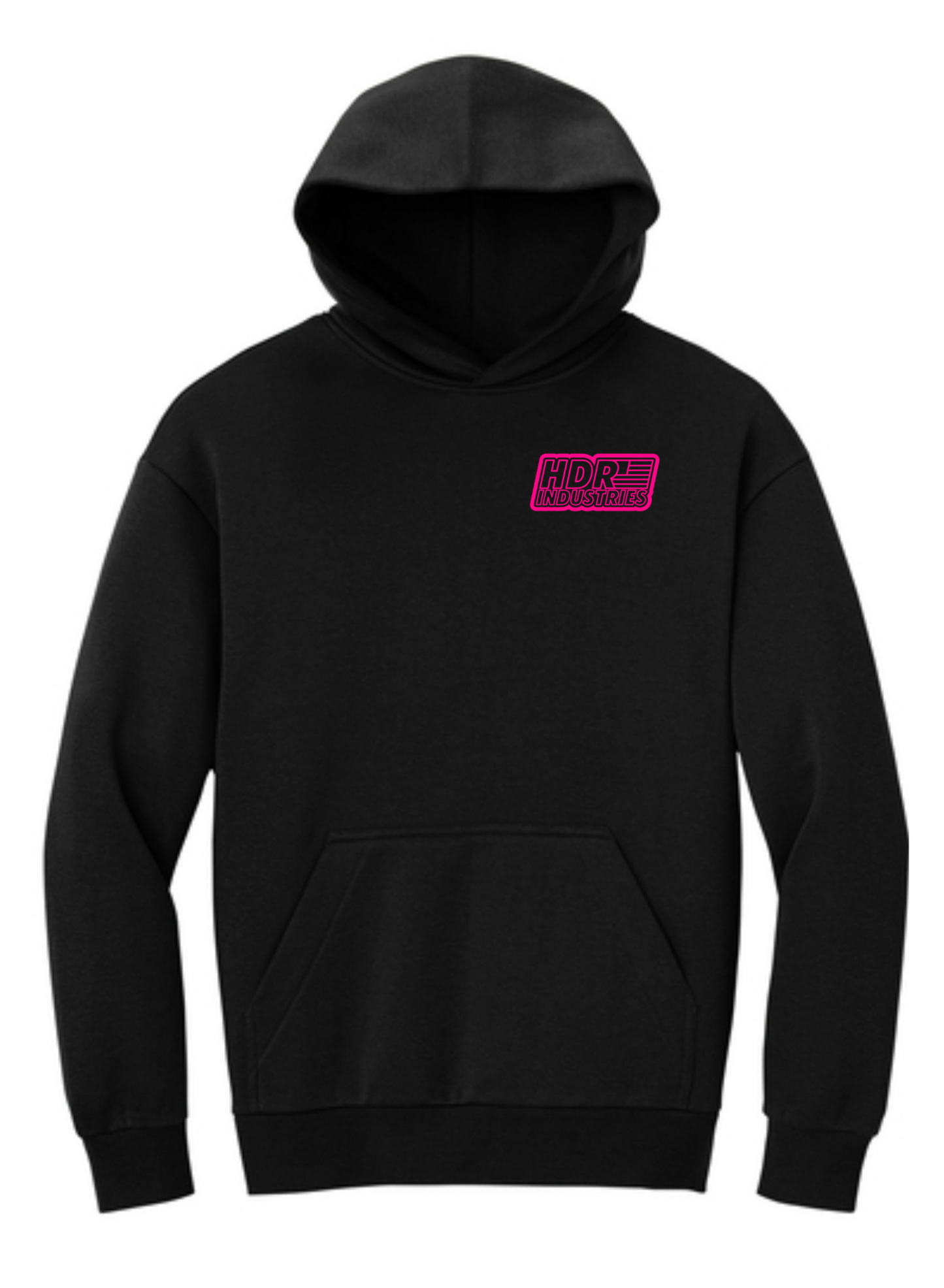 HDR INDUSTRIES STANDARD BLACK HOODIE (Variable Color Logos)