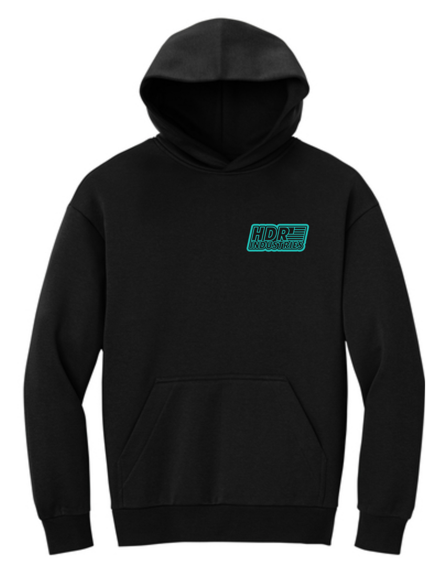 HDR INDUSTRIES STANDARD BLACK HOODIE (Variable Color Logos)