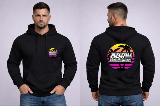 RETRO EDITION Palm Logo Hoodie Black