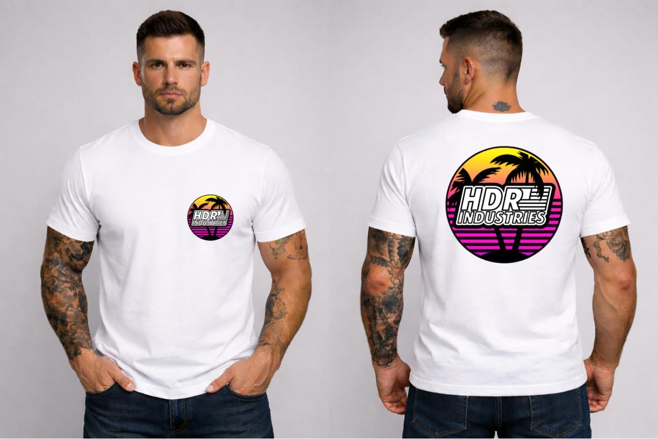 RETRO EDITION Palm Logo T-Shirt White