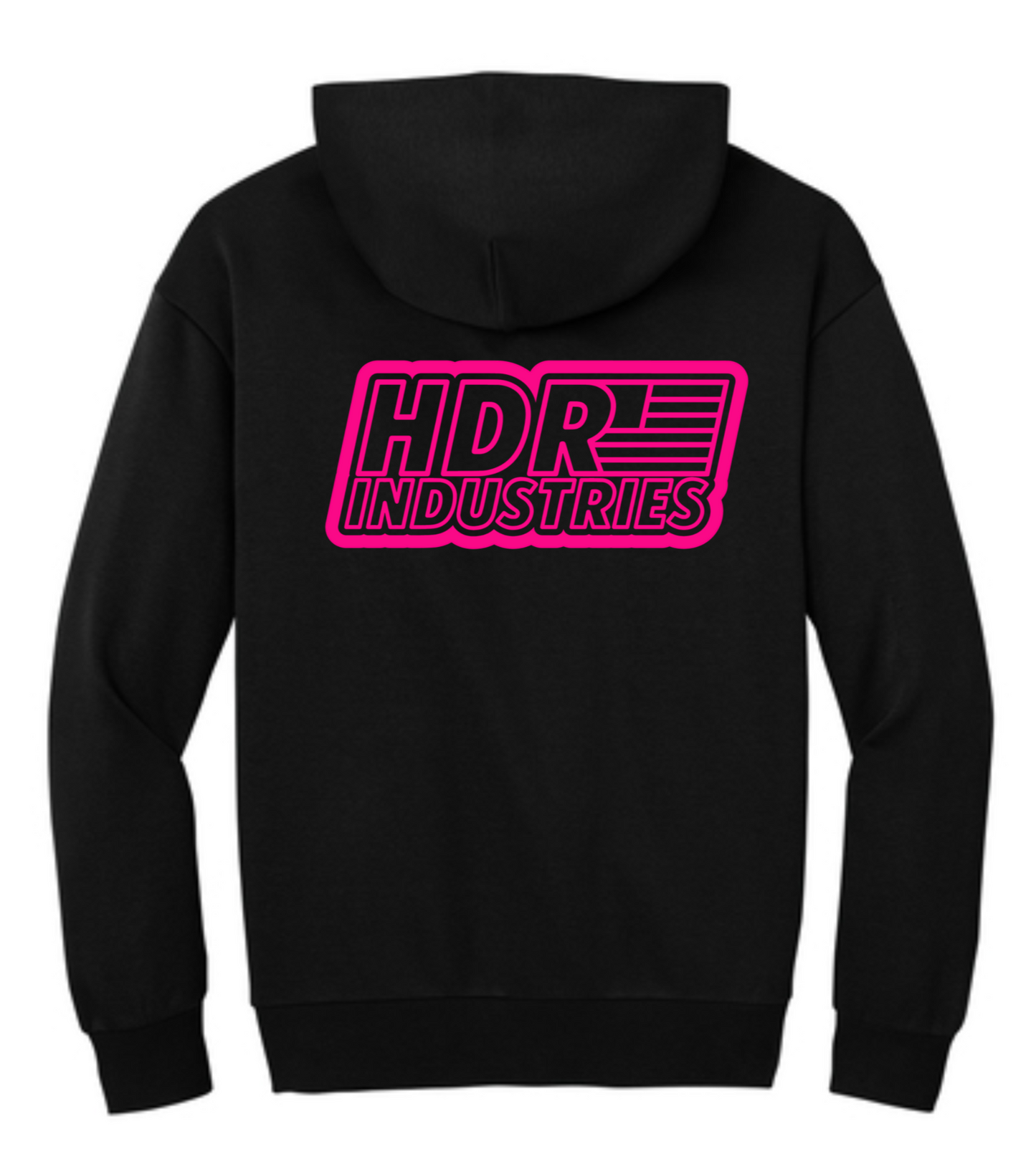 HDR INDUSTRIES STANDARD BLACK HOODIE (Variable Color Logos)
