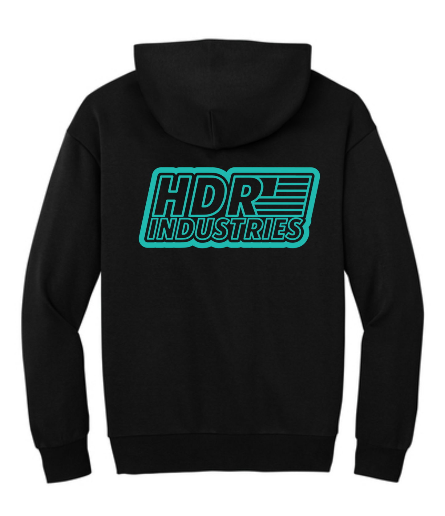 HDR INDUSTRIES STANDARD BLACK HOODIE (Variable Color Logos)