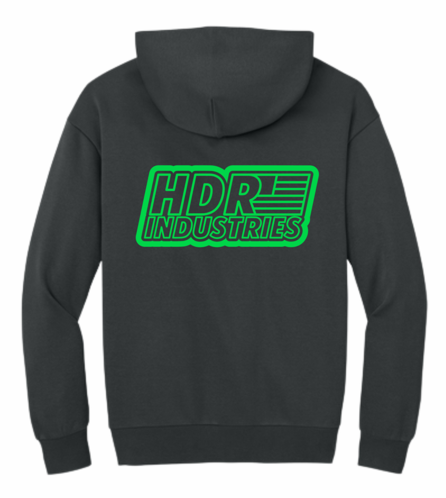 HDR INDUSTRIES STANDARD CHARCOAL HOODIE (Variable Color Logos)