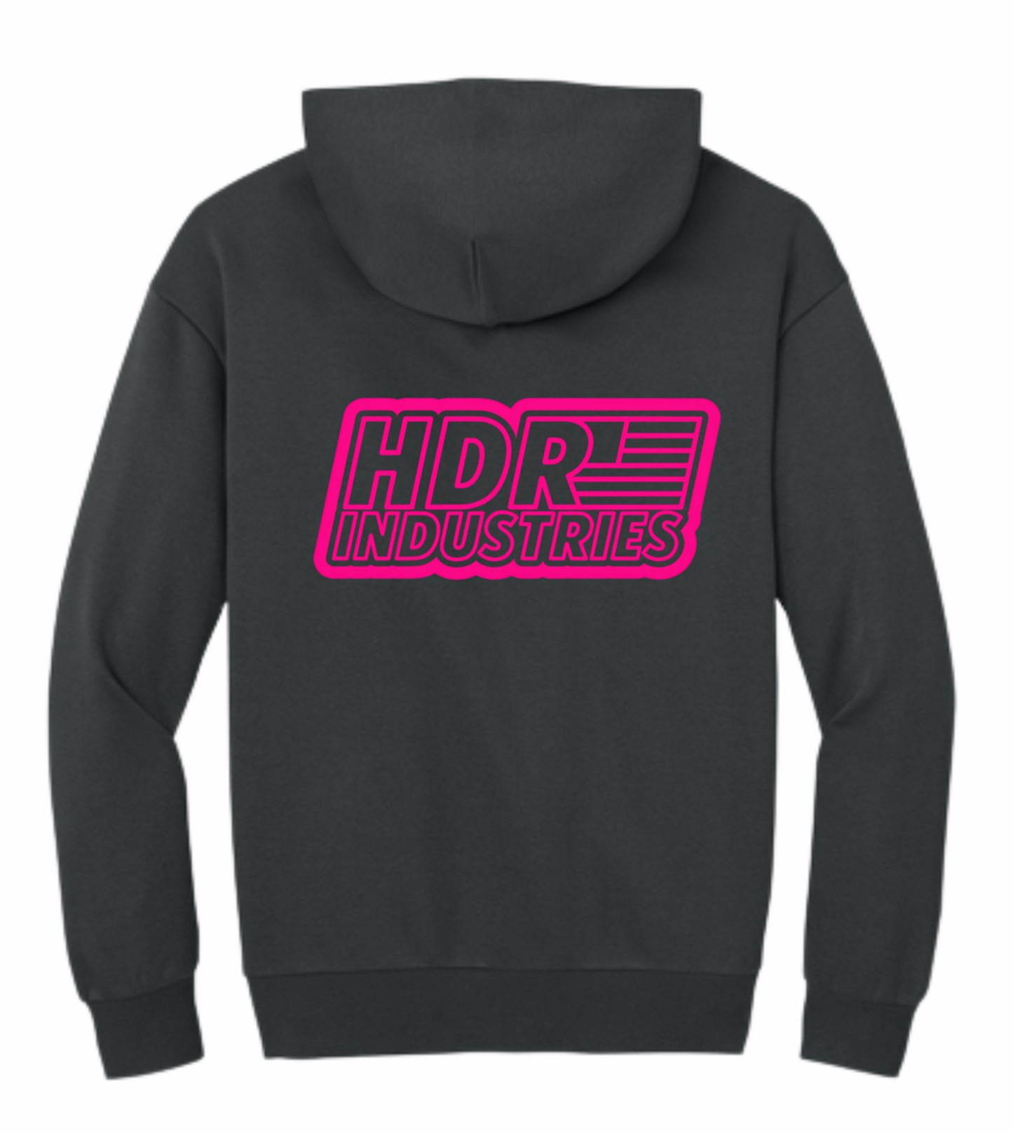 HDR INDUSTRIES STANDARD CHARCOAL HOODIE (Variable Color Logos)