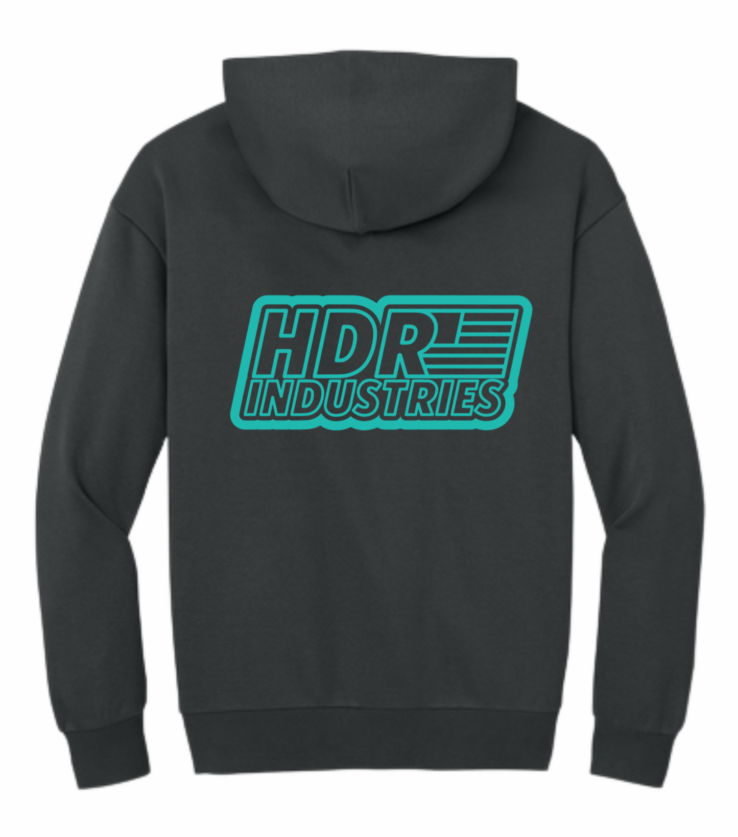 HDR INDUSTRIES STANDARD CHARCOAL HOODIE (Variable Color Logos)