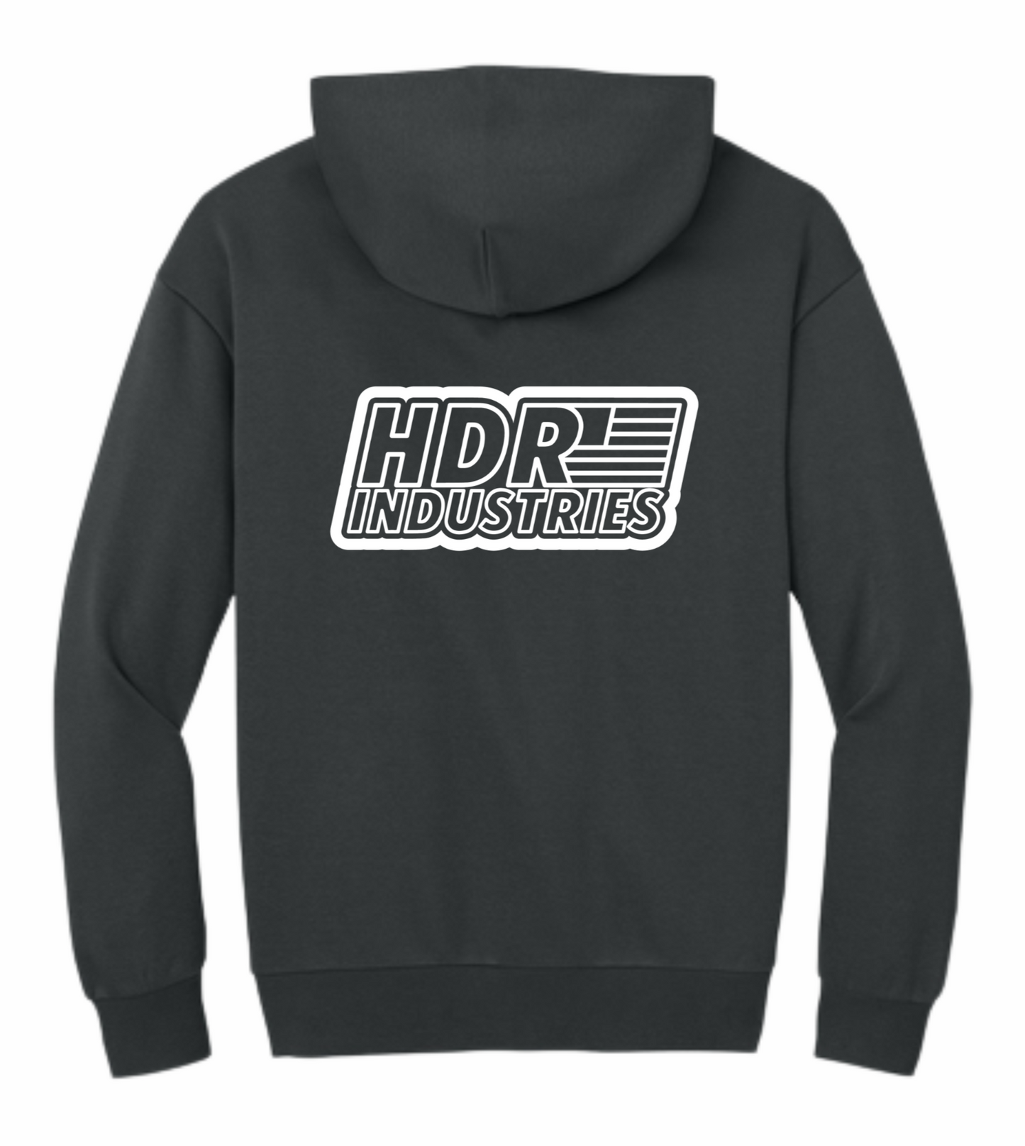 HDR INDUSTRIES STANDARD CHARCOAL HOODIE (Variable Color Logos)