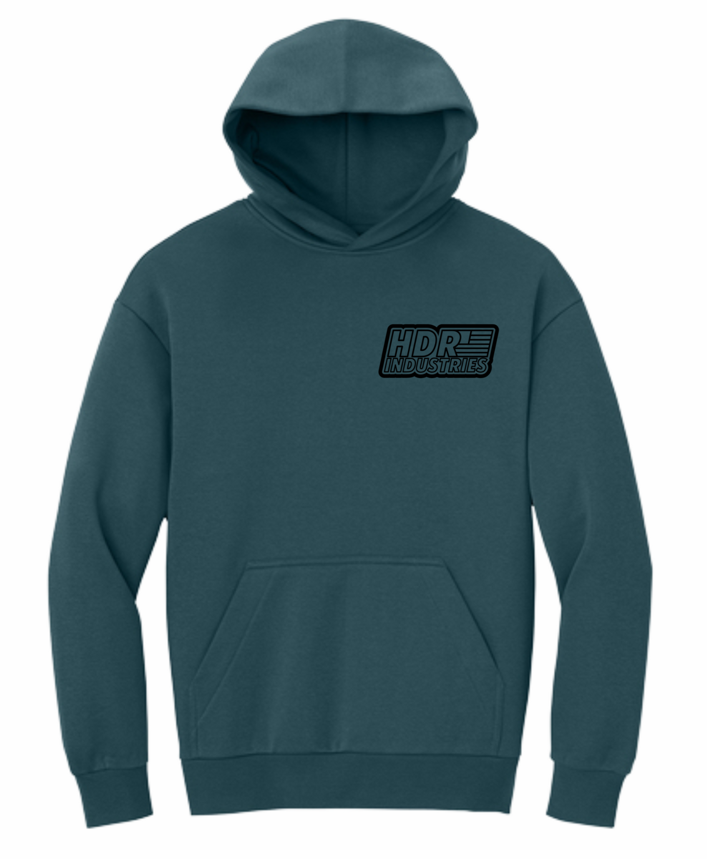 HDR INDUSTRIES STANDARD NEPTUNE BLUE HOODIE (Variable Color Logos)