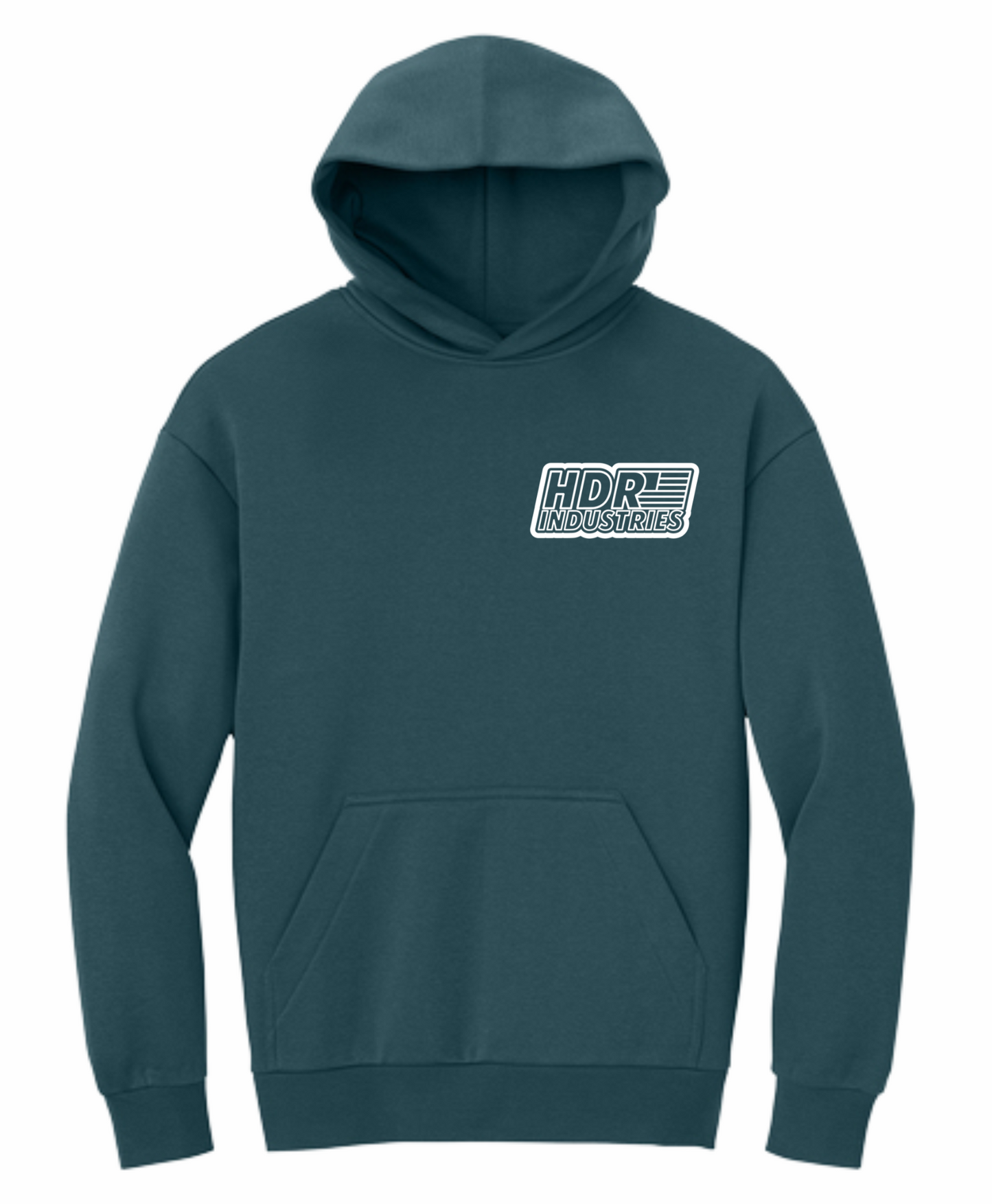 HDR INDUSTRIES STANDARD NEPTUNE BLUE HOODIE (Variable Color Logos)