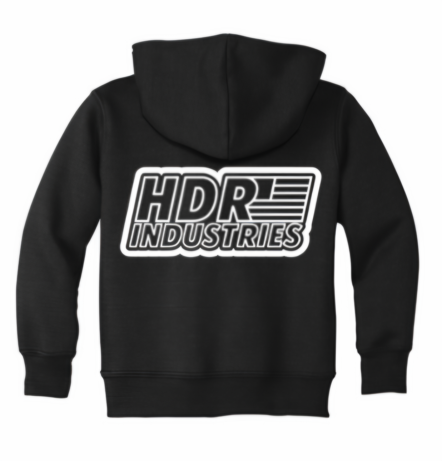HDR INDUSTRIES TODDLER HOODIE BLACK (White Logo)