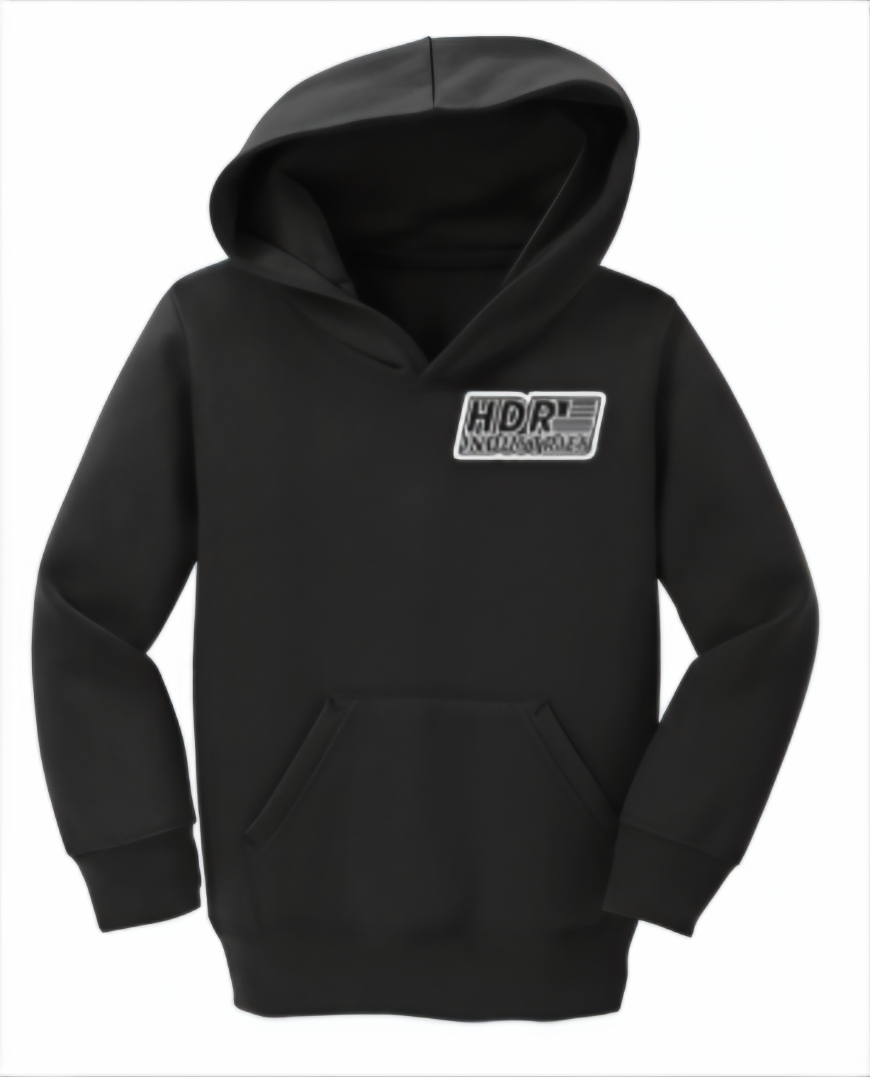 HDR INDUSTRIES TODDLER HOODIE BLACK (White Logo)