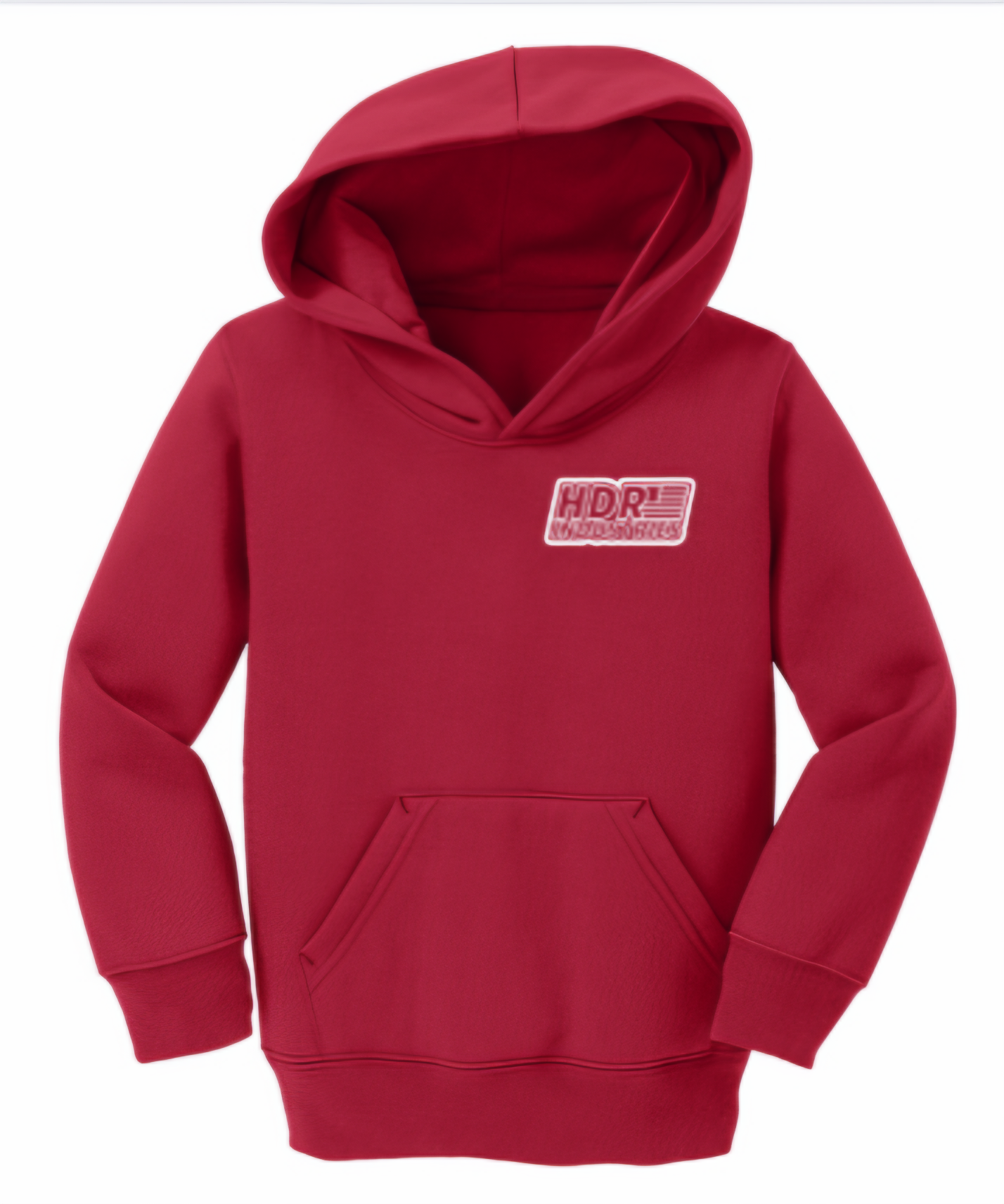HDR INDUSTRIES TODDLER HOODIE RED (White Logo)