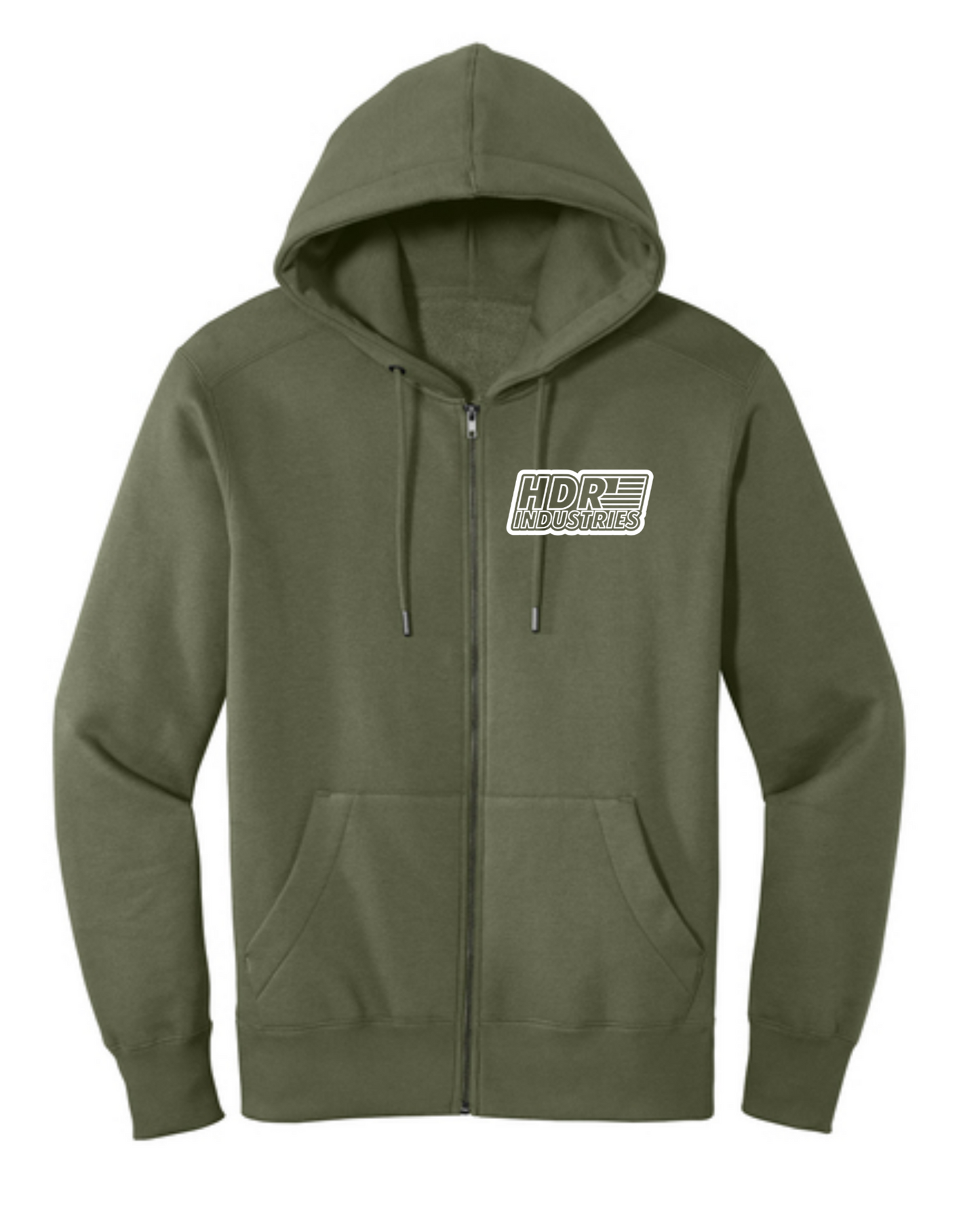 ZIP UP HOODIE WHITE LOGO (Variable Color)
