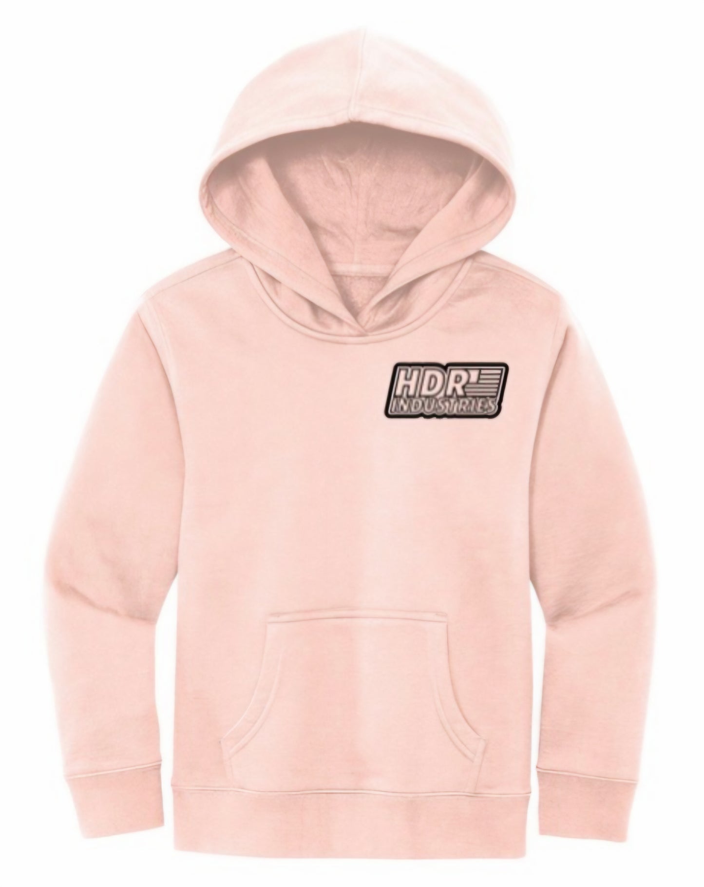 HDR INDUSTRIES STANDARD KIDS ROSEWATER PINK HOODIE (Variable Color Logos)