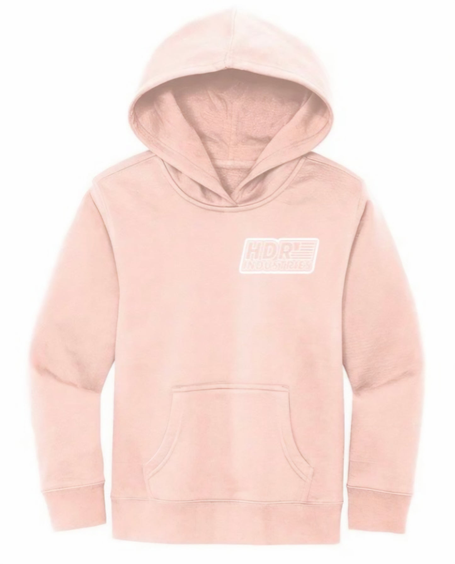 HDR INDUSTRIES STANDARD KIDS ROSEWATER PINK HOODIE (Variable Color Logos)