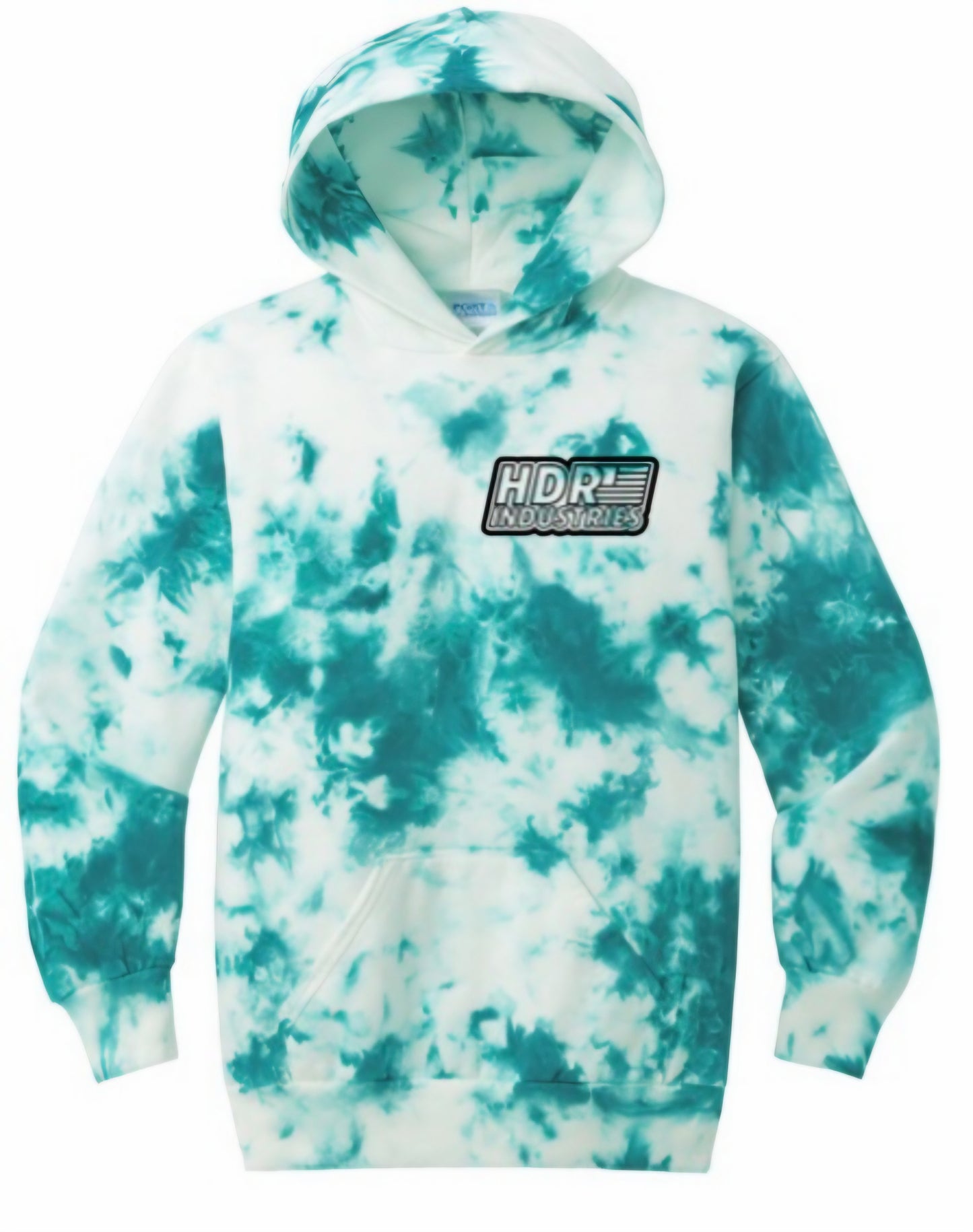 HDR INDUSTRIES STANDARD KIDS TEAL TIE DIE HOODIE
