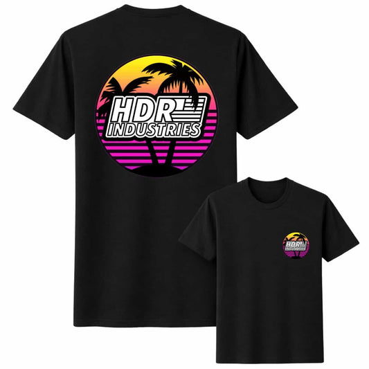 RETRO EDITION Palm Logo T-Shirt Black