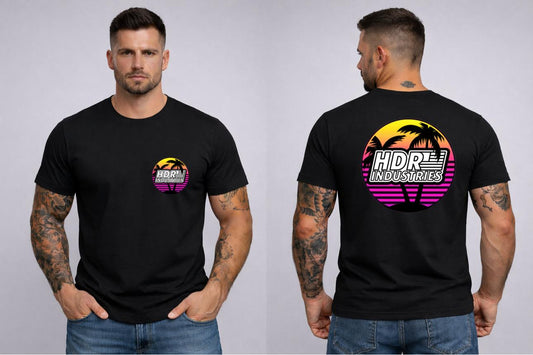 RETRO EDITION Palm Logo T-Shirt Black