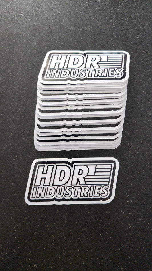 HDR INDUSTRIES HD Sticker (B&W)