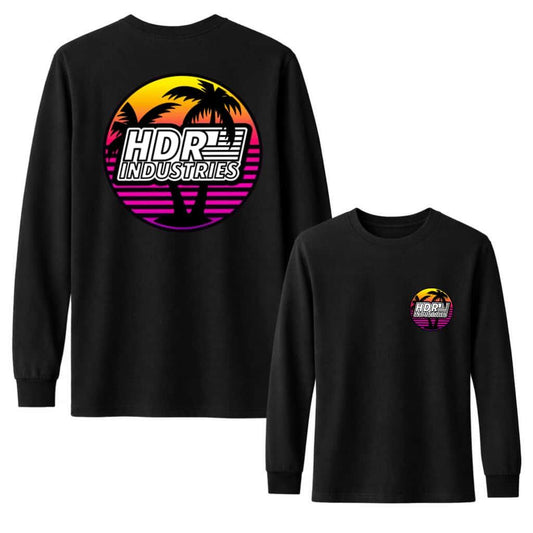 RETRO EDITION Palm Logo Long Sleeve T-Shirt Black