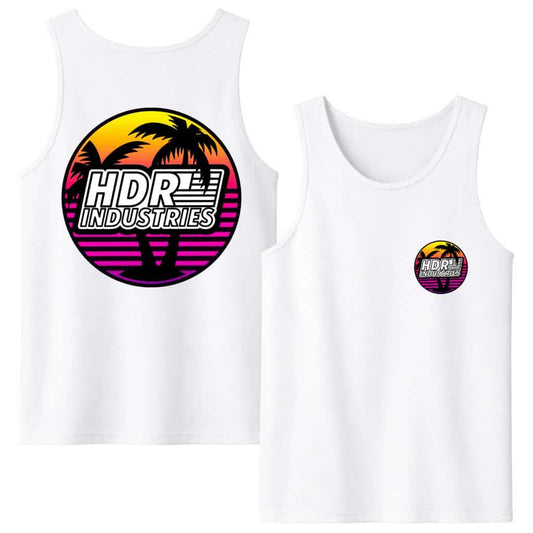 RETRO EDITION Palm Logo Tank Top White