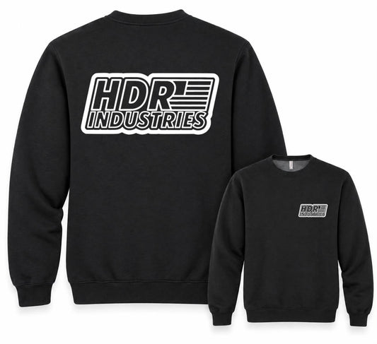 HDR INDUSTRIES BLACK CREW NECK