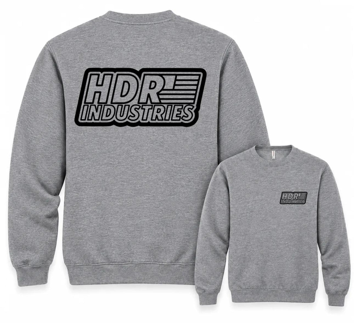 HDR INDUSTRIES HEATHER GRAY CREW NECK