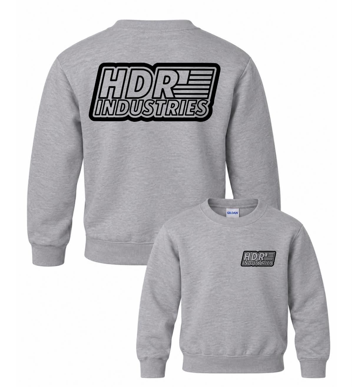 HDR INDUSTRIES KIDS SPORTS GREY CREW NECK