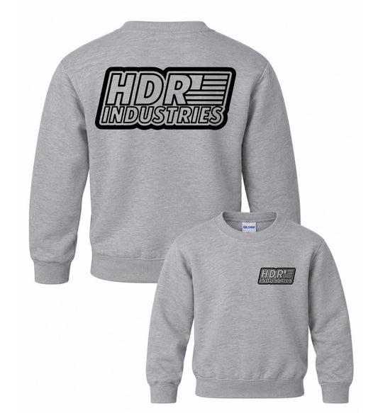 HDR INDUSTRIES KIDS SPORTS GREY CREW NECK