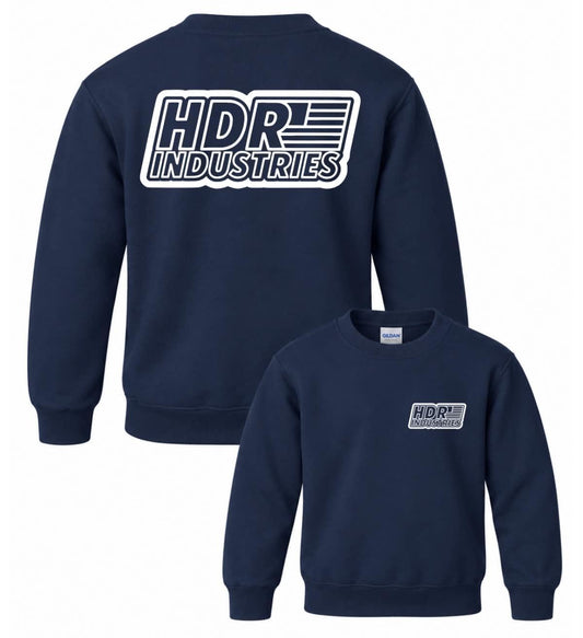 HDR INDUSTRIES KIDS NAVY CREW NECK