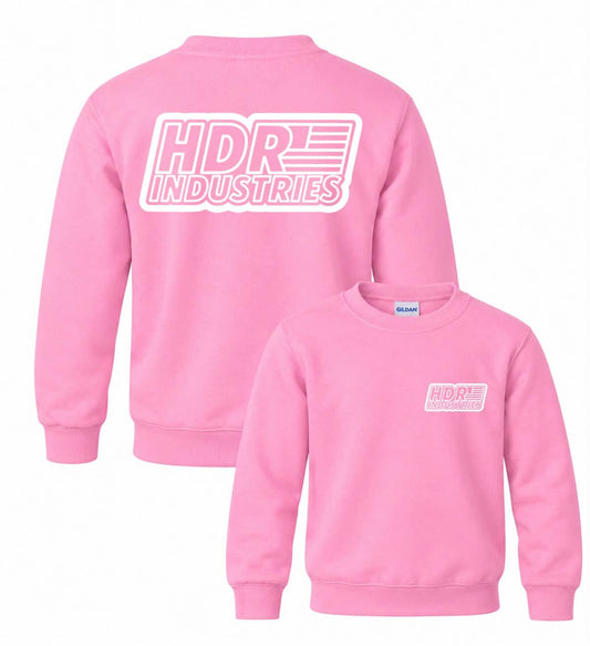 HDR INDUSTRIES KIDS SAFETY PINK CREW NECK
